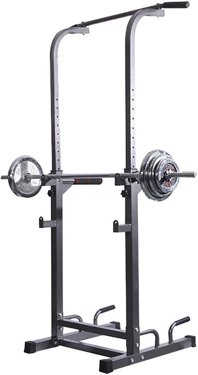 Krachtstation - Fitnessrek - Kracht Training - Verstelbaar - 250 kg Belasting - Zwart