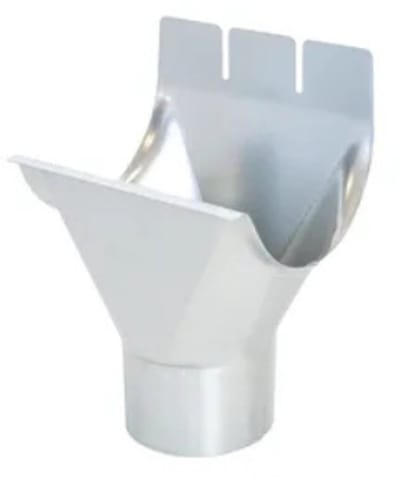 Bilka dakgootuitloop - 125 - 90 mm - RAL 7024 mat