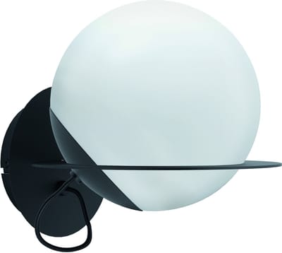 EGLO Sabalete Wandlamp - 1 lichts - 21 cm. - E27 - zwart/wit glas