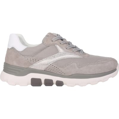 Gabor rollingsoft sensitive 86.986.40 - dames rollende wandelsneaker - Grijs - maat 37.5 (EU) 4.5 (UK)