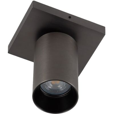 KS Verlichting - plafondlamp - Lynn - spot - GU10 - dimbare lamp - opbouwspot - aluminium - gun metal