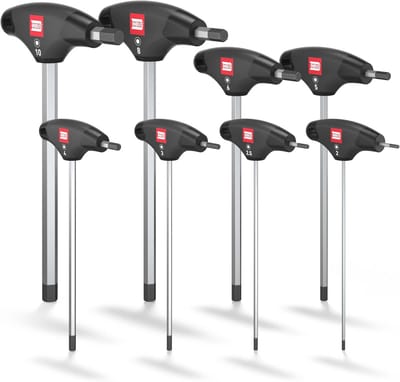 T-Handvat Inbussleutel Set 8-delig, 2-10mm, met HybridTouch