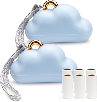 Draagbare Pluisroller Reisetui met Draagband, Herbruikbare Mini Pluisverwijderaar voor Kleding en Meubels