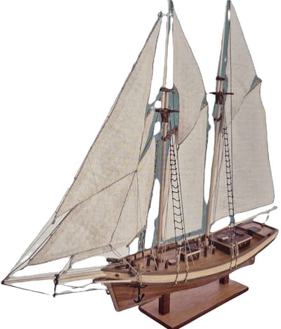 Everschips Modelbouw Zeilschip Platbodem Pailebote 'Mistral' van hout