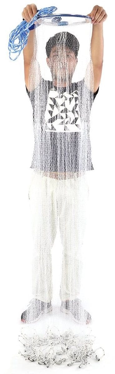 Dailygoods- Visnet Monofilament - 8 m Handlijn - Zoutwater - Duurzaam - Handgegoten - Lichtgewicht - Hengelnet