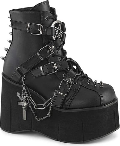 DemoniaCult - KERA-68 Plateau Laarzen - US 5 - 35 Shoes - Zwart