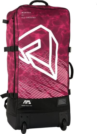 SUP board premium rugzak op wielen Aqua Marina 90 L - Raspberry kleur