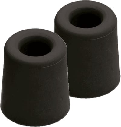 Deurstopper - 5x - zwart - rubber - 6 x 4 cm - vloermodel - deurbuffer