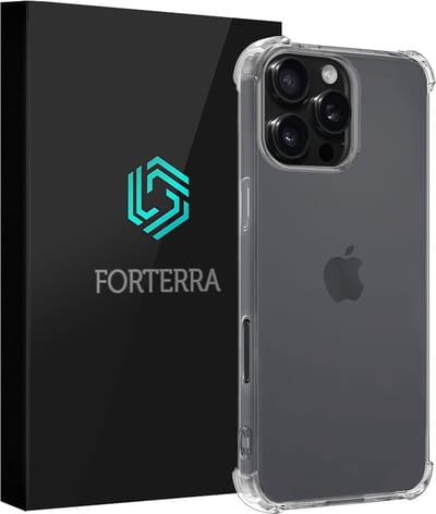 Hoesje Geschikt voor Apple iPhone 16 Pro - Sterk & Shockproof - Siliconen Shock Case - Hoes Cover - Transparant