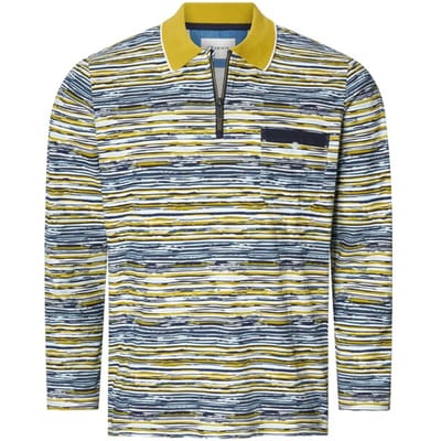 Babista herren Poloshirt Met Lange Mouwen - 48/50 - geel - Plus Size