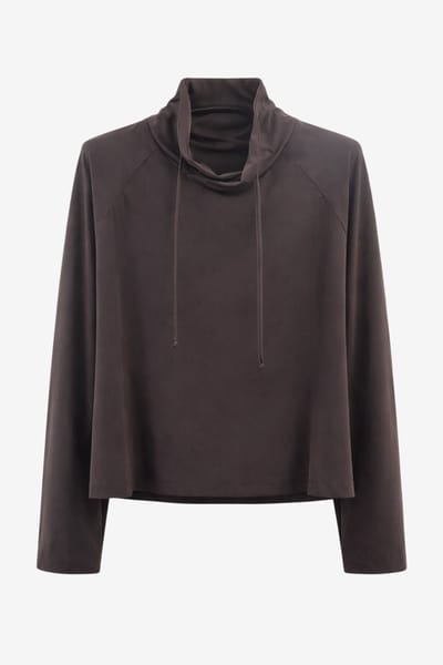 Maren top technical jersey | Chocolate - Chocolate / S
