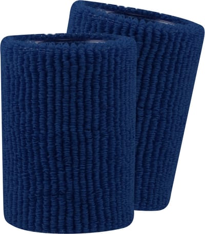 TCK - Zweetband - Terry Wristbands - Diverse Sporten - Unisex - Badstof - Paar - Navy - 14 cm