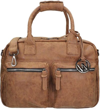 Wimona Alessia 1105 Schoudertas / Laptoptas - 15 inch - Bruin