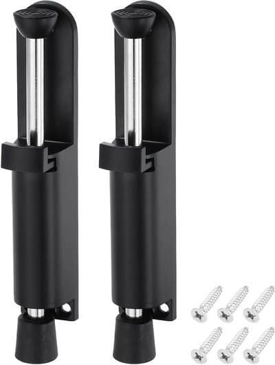 Deurstopper - Deurvastzetter - Deuren Open Houden - Veerbelast Pedaal - 162 mm - Zwart