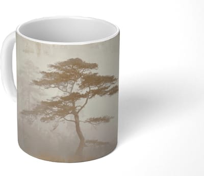 Mok - Koffiemok - Boom - Oosterse stijl - Landschap - Mokken - 350 ML - Beker - Koffiemokken - Theemok