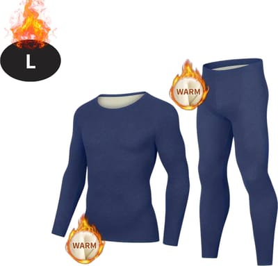 Bovista Thermokleding Heren - Thermobroek - Thermoset - Thermolegging - Winter - Thermoshirt - Marineblauw - L