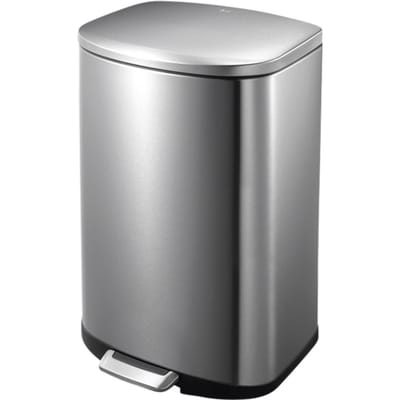 EKO - Della pedaalemmer 50 liter - Stainless steel Plastic - mat RVS - Prullenbak