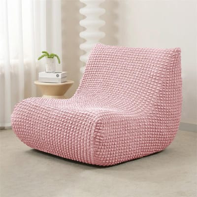 Elastische Armloze Bankhoes voor Woonkamer Polar Fleece Ontspannende Bankhoezen Allesomvattende Lounge Bank Beschermers