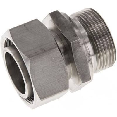 35L & G1-1/4'' RVS Rechte Draaidoorvoer Buitendraad 160bar FKM Verstelbaar ISO 8434-1