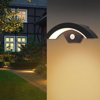 Buitenwandlamp met Bewegingsmelder - IP65 Waterdicht en Warmwitte Verlichting voor Tuin en Binnen
