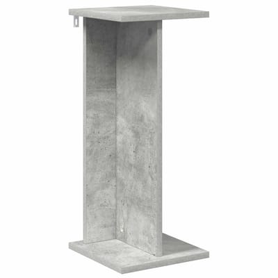 vidaXL - Plantenstand - Betongrijs - 25 - x - 25,5 - x - 60,5 - cm - Bewerkt - hout