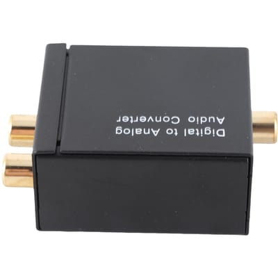 Digitaal naar Analoog Audio Converter Audio Schakelkast Optisch naar RCA AV Schakelaar Selector Box Coaxiaal Toslink zwart