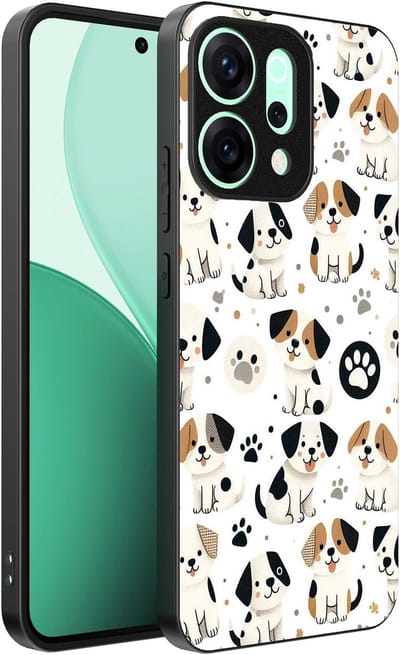 Geschikt voor Oppo Reno 14 Telefoonhoesje met honden opdruk - TPU backcover case dog design - Smartphonica geschikt voor Oppo Reno 14