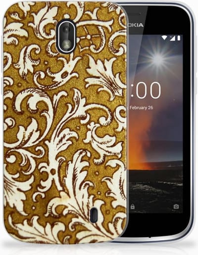 Siliconen Hoesje Nokia 1 Barok Goud