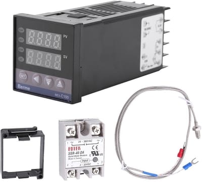 OmGoods - Dailygoody - Digitale Thermostaat REX-C100 - PID Temperatuurcontroller met LED Display tot 1300°C