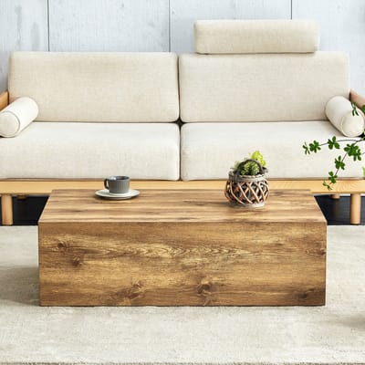 MODFU Salontafel - Rechthoekig - Minimalistisch - Modern - MDF - Houtlook - 90 X 50 X 30 Cm