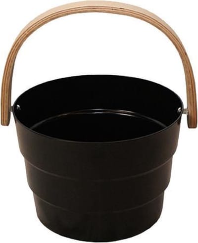 Saunia - Sauna emmer - design by Annika Korpela - zwart - 6 liter