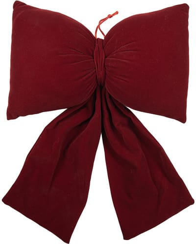 Clayre & Eef Decoratie Strik 28x10x40 cm Rood Synthetisch