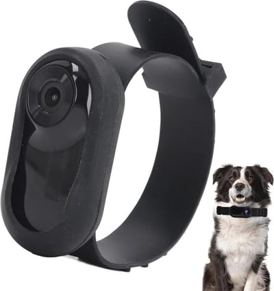 Kattenhalsbandcamera met Groothoeklens - Mini-actiecamerade voor Huisdieren - Geen Wifi Nodig - Voor Binnen en Buiten