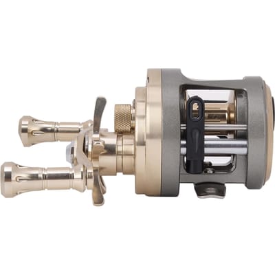 Baitcasting Reel Metalen Lure Vismolen Tackle Accessoire Aluminiumlegering Slagarmen en Handvat JH300(rechter hand) beige
