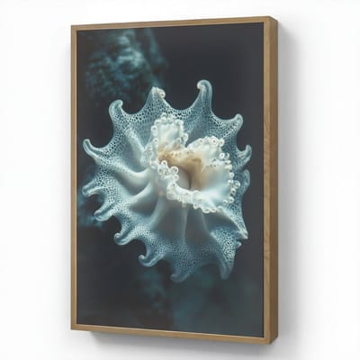 Wandlamp 60x90 cm - Oplaadbaar - Zeewezen - Wit - Golven - Water - Wandlampen binnen woonkamer - Slaapkamer lamp - Decoratieve nachtlamp - Vloerlamp draadloos