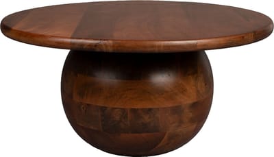 Dutchbone Oblivian Salontafel Rond 70 cm Mangohout - Bruin
