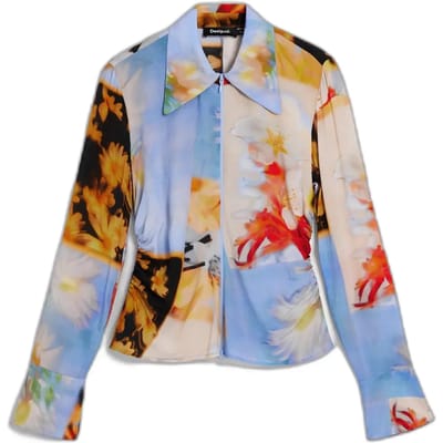 Dameshemd met lange mouwen Desigual Butt