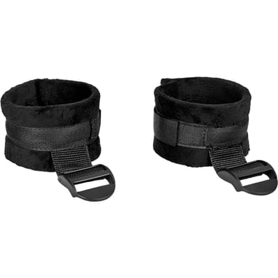 Rimba Bondage Play - Soft Bondage - Fixatieband Met Voetboeien - Zwart