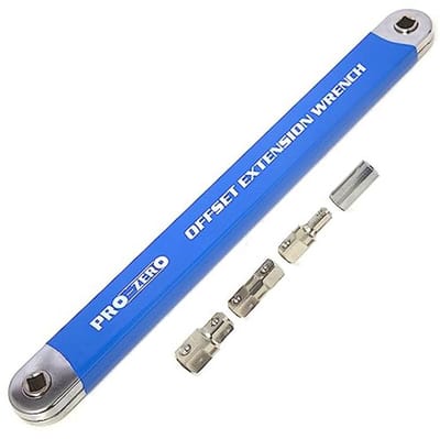 Offset Verlengsleutel 3/8" - 15" Dopsleutel Tool met 1/4", 3/8", 1/2" Adapters