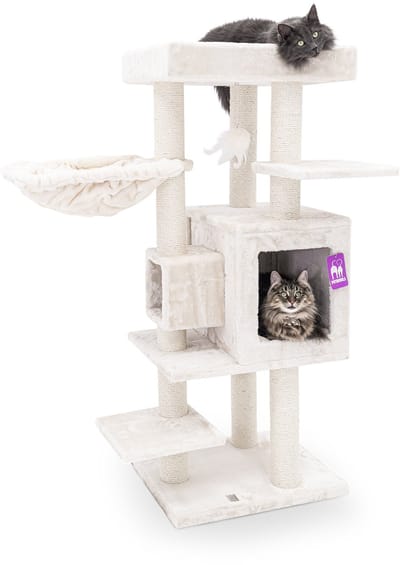 Petrebels Cleopatra 134 krabpaal - Creme - 134cm - design - stabiel