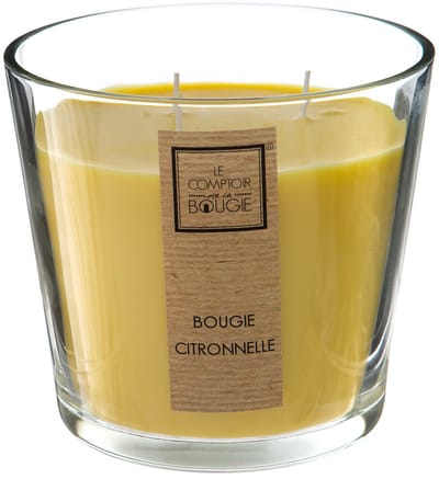 Atmosphera geurkaars - 500g - citrus/citronella geur - 40 branduren - zomer geur