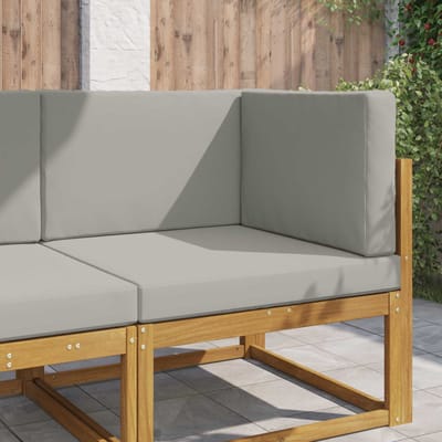 vidaXL - Buitenbankkussen - Polyester - Grijs - 80 - x - 80 - cm