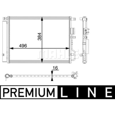 Condensator, airconditioner MAHLE AC 61 000P