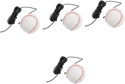 Honkbal Slagtrainer - Trainingsset Sport - Slagvaardigheid Verbeteren - Elastisch Duurzaam Materiaal - 4 Sets - Wit