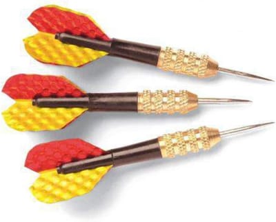 Set van 3 Mini Steeltip Dartpijlen voor Bristle Bord - 70mm Lengte