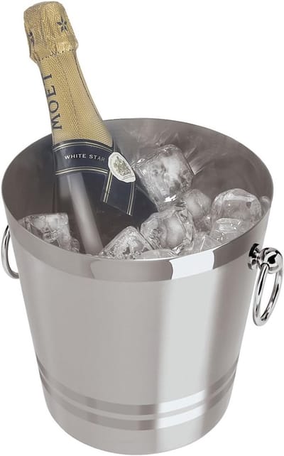RVS Champagnekoeler emmer 4 liter - Isemmer voor Champagne en Witte Wijn