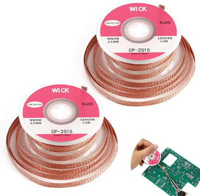 Cosensi Solder Lit - Solder Wick - Premium Desoldering Ribbon - 2.5mm Breedte - Repair - Koper - 1.5m Lengte