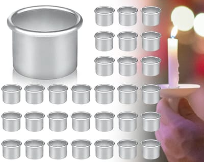 Dailygoods- Metalen Kandelaars 30-delig - Kaarsenhouder voor Dinerkaarsen