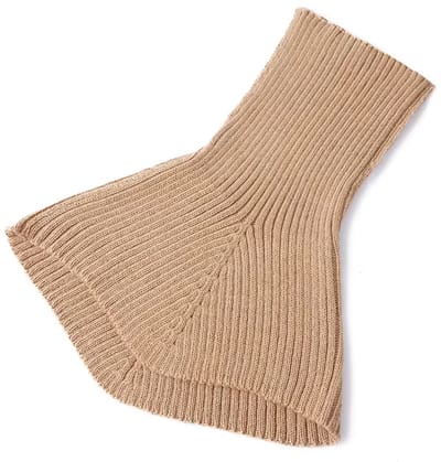 Warme Dames Gebreide Wollensjaal – Winter Coltrui Sjaal met Onregelmatig Design – Kasjmier Look – Mode Korte Wrap & Nepkraag – Halswarmer Dames – Winteraccessoires