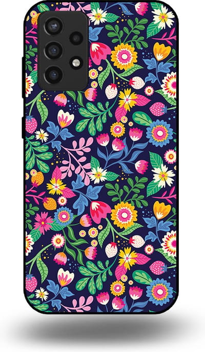 Smartphonica Telefoonhoesje geschikt voor Samsung Galaxy A72 met bloemen opdruk - TPU backcover case flower design geschikt voor Samsung Galaxy A72